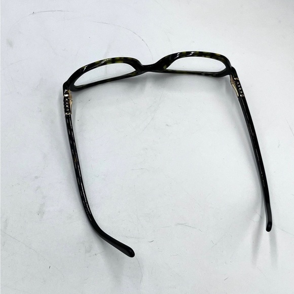 Prada VPR 05G Brown Tortoise Color Crystal Rectangle Eyeglass Women Frames Italy - Picture 6 of 16